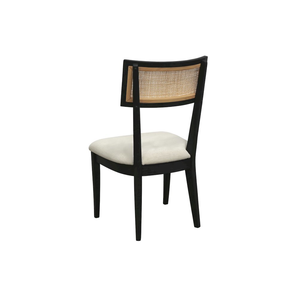 Transitional Upholstered Side Chairs Set of 2 with Cushioned Seats