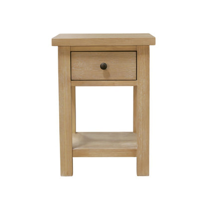 Modern Farmhouse End Table with Sturdy Construction and Versatile Design