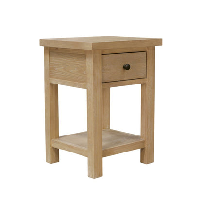 Modern Farmhouse End Table with Sturdy Construction and Versatile Design