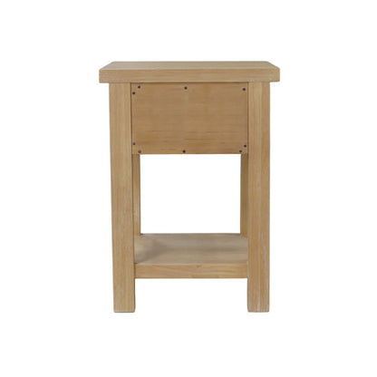 Modern Farmhouse End Table with Sturdy Construction and Versatile Design