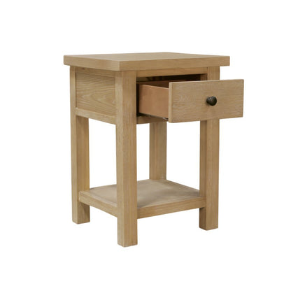 Modern Farmhouse End Table with Sturdy Construction and Versatile Design