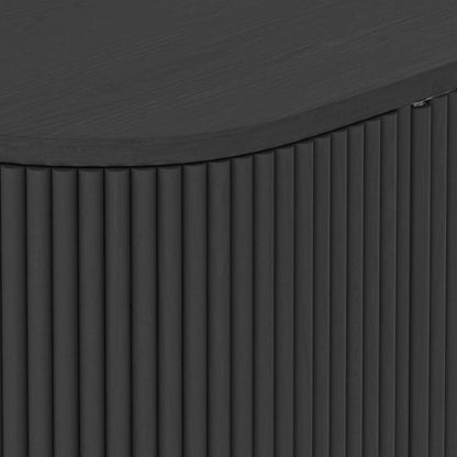 Black Modern Sideboard with Drawers and Spacious Storage Space