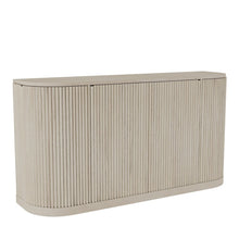White Wash Sideboard with Drawers Modern Design Single Piece Storage
