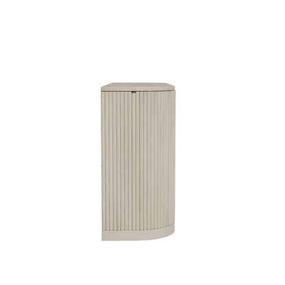 White Wash Sideboard with Drawers Modern Design Single Piece Storage