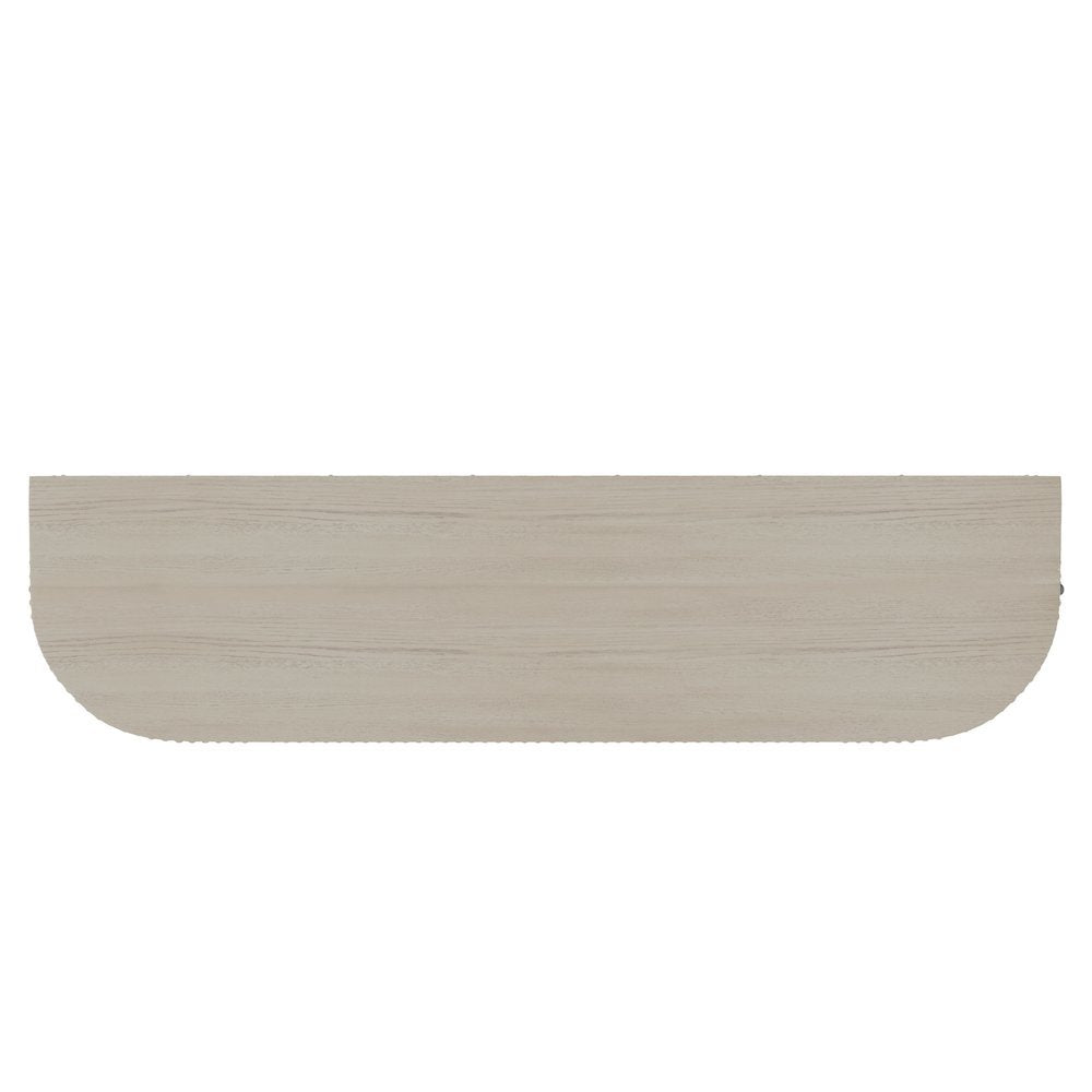 White Wash Sideboard with Drawers Modern Design Single Piece Storage