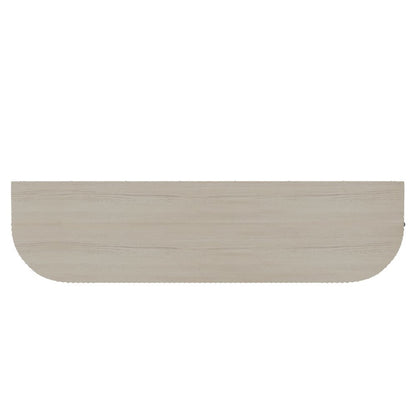 White Wash Sideboard with Drawers Modern Design Single Piece Storage
