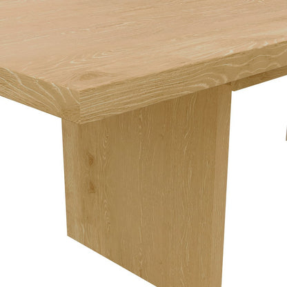 Warm Wood Extension Dining Table with Adjustable Height and Modern Rustic Design