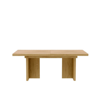Warm Wood Extension Dining Table with Adjustable Height and Modern Rustic Design