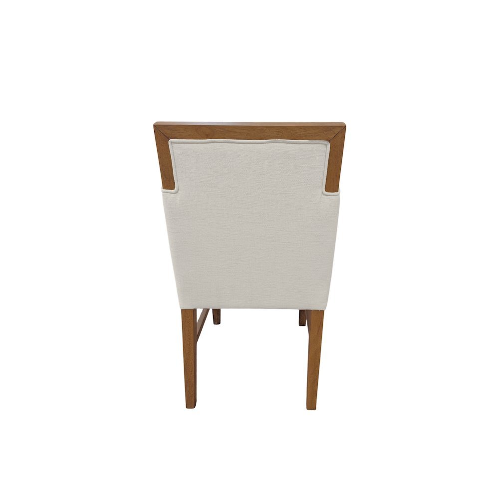 Modern Rustic Oak Side Chairs Set of 2 with Upholstered Seats and Durable Frame