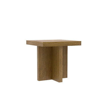 Oak End Table with Modern Rustic Design and Sturdy Wood Construction