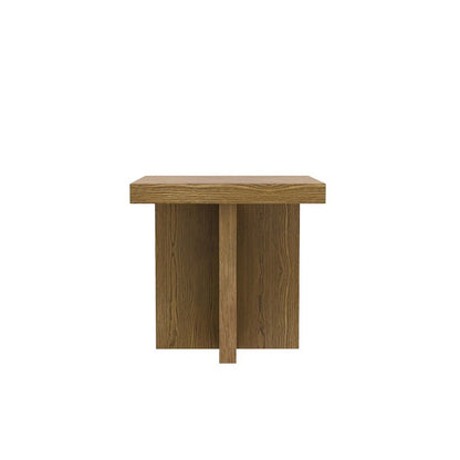 Oak End Table with Modern Rustic Design and Sturdy Wood Construction