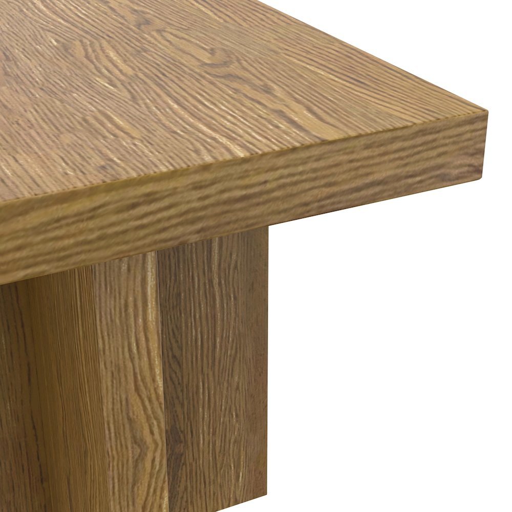 Oak End Table with Modern Rustic Design and Sturdy Wood Construction
