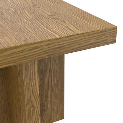 Oak End Table with Modern Rustic Design and Sturdy Wood Construction