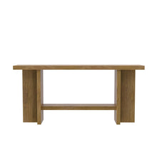 Oak Console Table Modern Rustic Design with Sturdy Construction