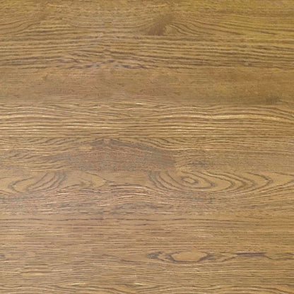Round Coffee Table Oak Wood Modern Rustic Design Single Piece