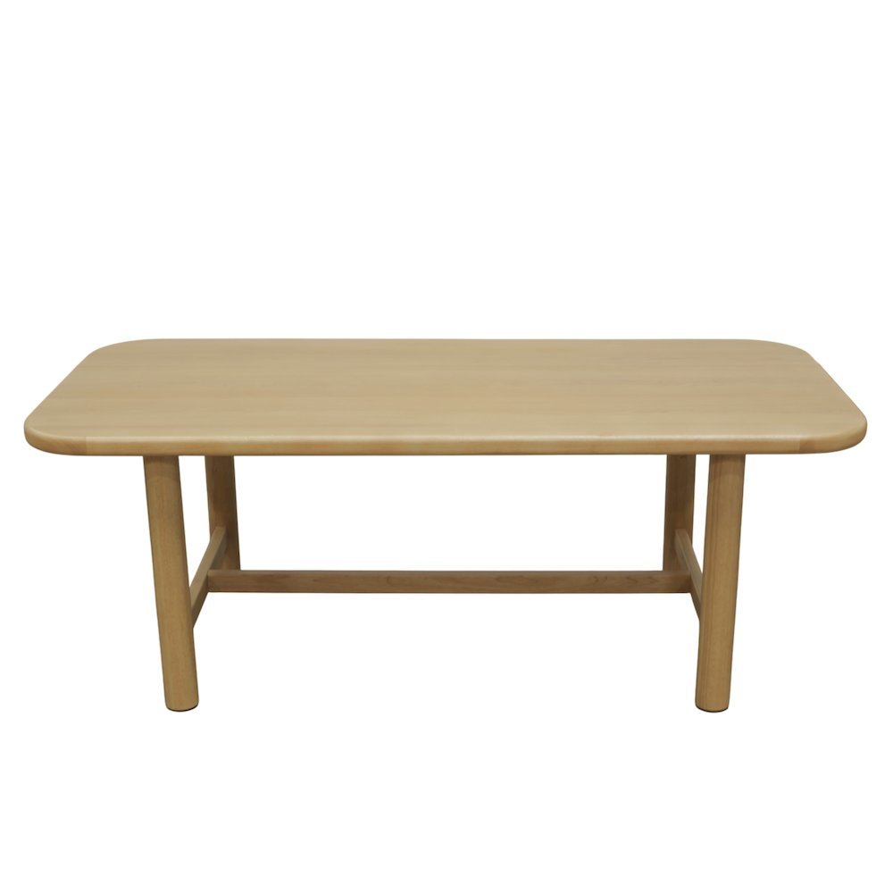 Light Oak Dining Table with Modern Design and Spacious Legroom