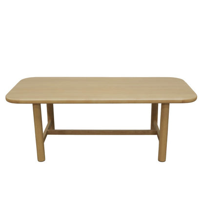 Light Oak Dining Table with Modern Design and Spacious Legroom