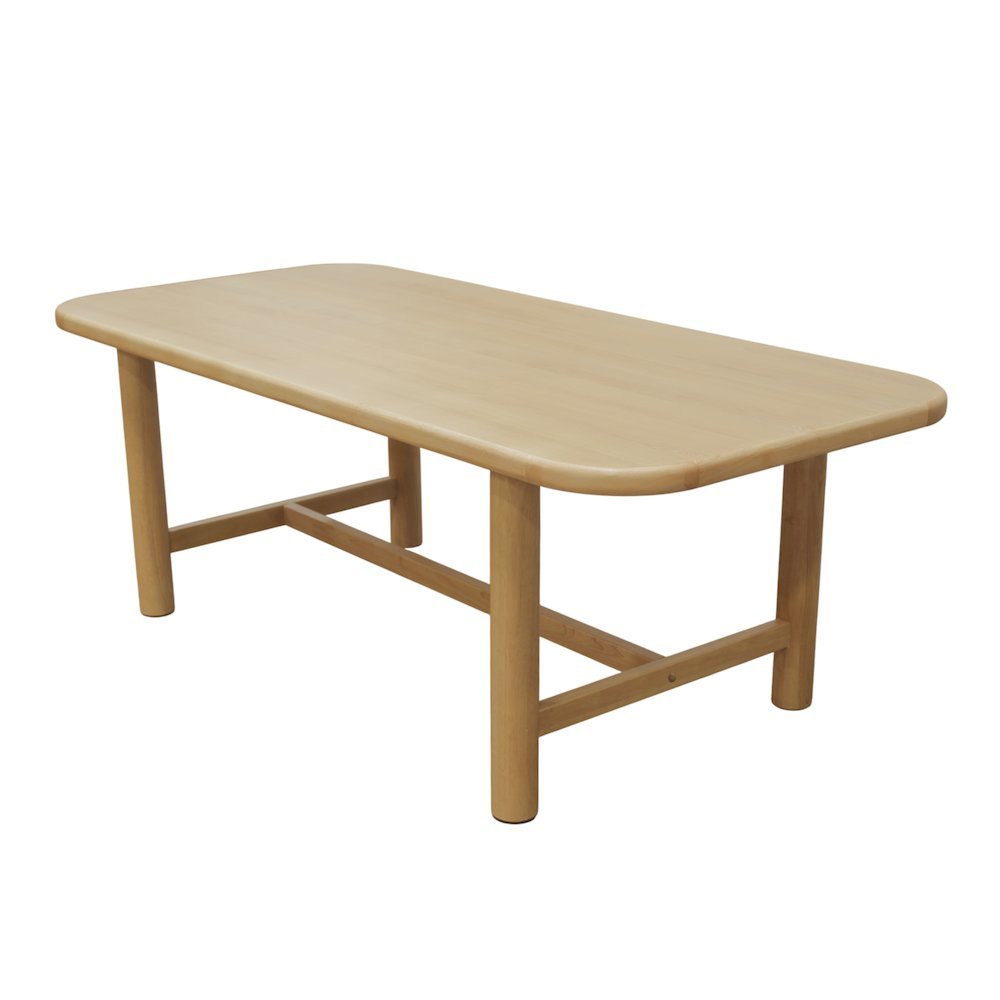 Light Oak Dining Table with Modern Design and Spacious Legroom