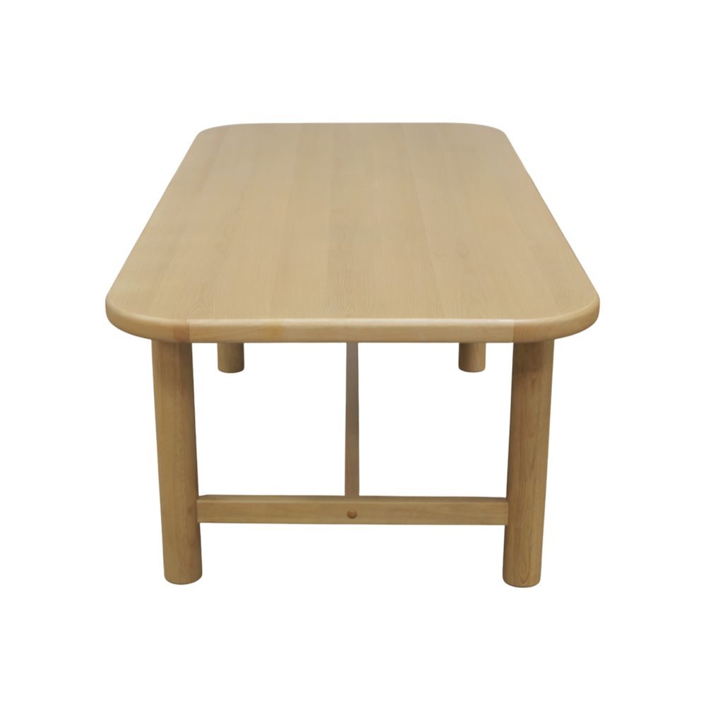 Light Oak Dining Table with Modern Design and Spacious Legroom