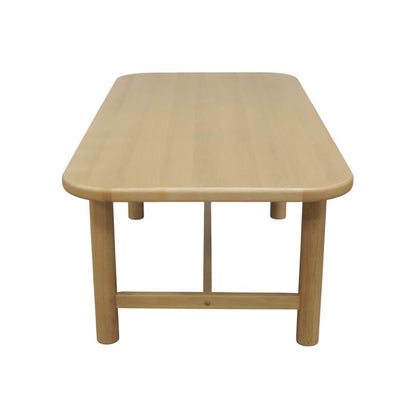Light Oak Dining Table with Modern Design and Spacious Legroom