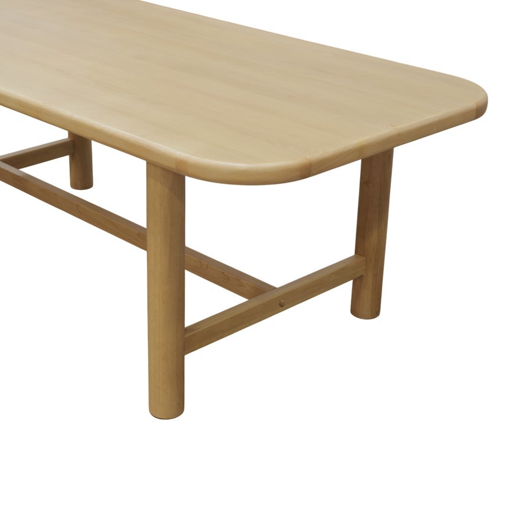 Light Oak Dining Table with Modern Design and Spacious Legroom