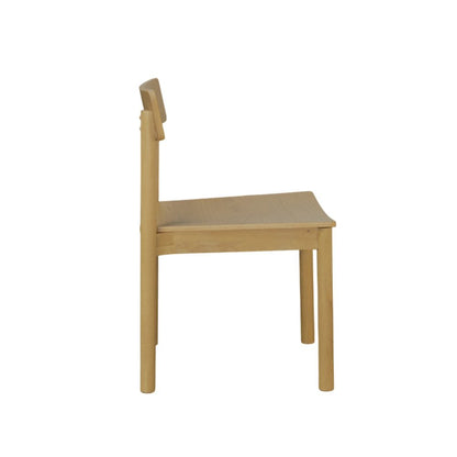 Light Oak Side Chair Modern Design Single Piece with Durable Frame