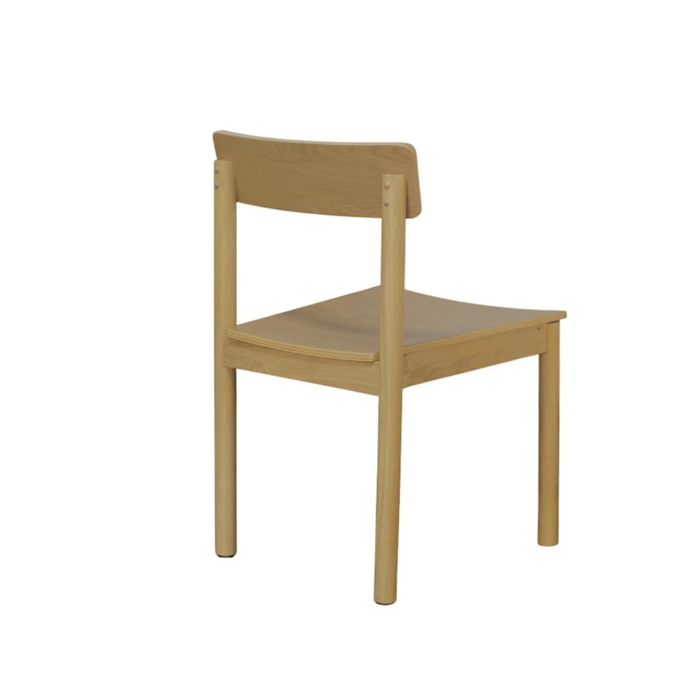 Light Oak Side Chair Modern Design Single Piece with Durable Frame