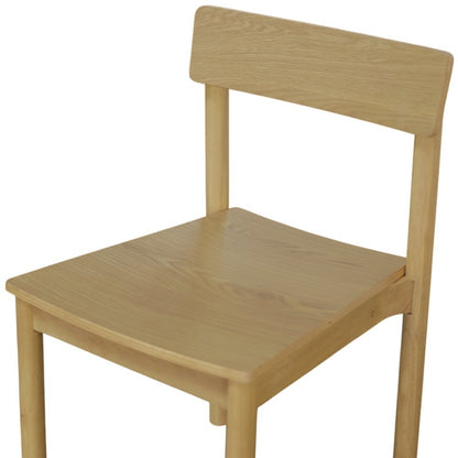 Light Oak Side Chair Modern Design Single Piece with Durable Frame