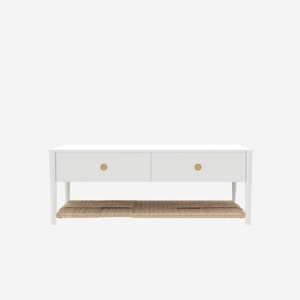 Cleo Coffee Table, Coconut Milk