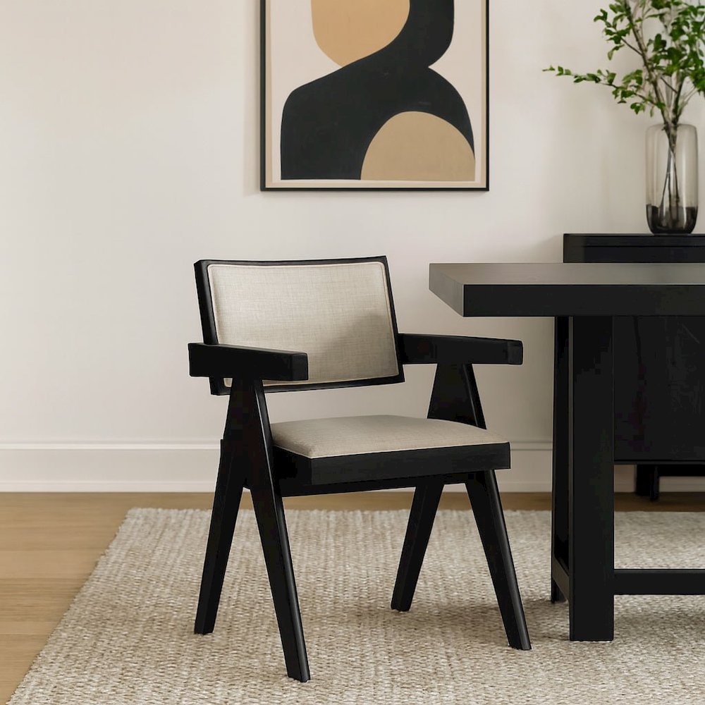 Raquel Side Chairs, Set of 2, Black