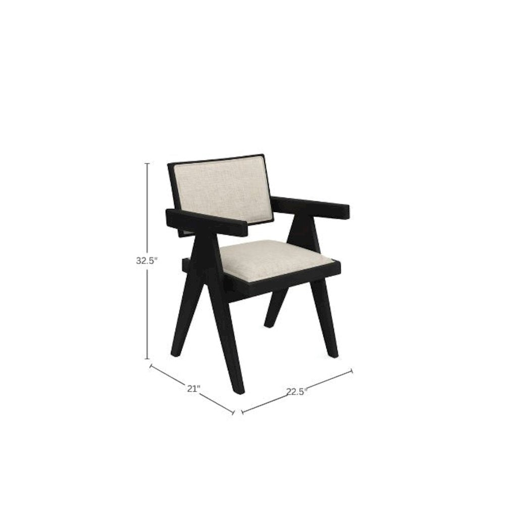 Raquel Side Chairs, Set of 2, Black