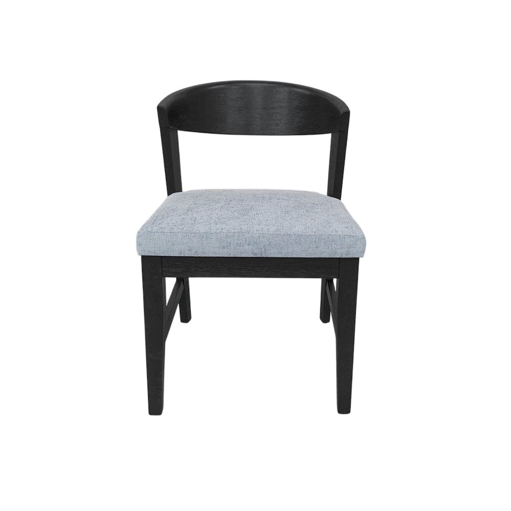 Cove Wood Back Chairs (Set of 2), Vintage Black