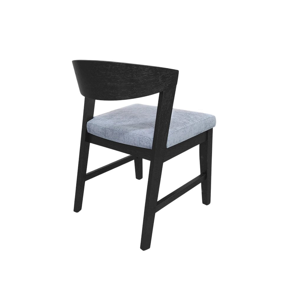 Cove Wood Back Chairs (Set of 2), Vintage Black