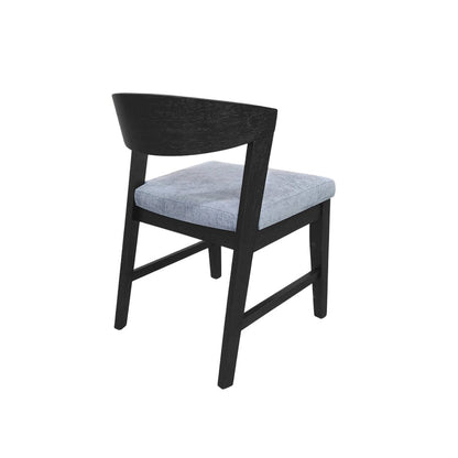 Cove Wood Back Chairs (Set of 2), Vintage Black