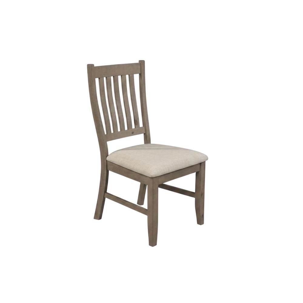 Solid Pine Farmhouse Dining Chairs, Natural, Set of 2