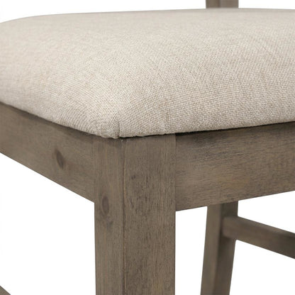 Solid Pine Farmhouse Dining Chairs, Natural, Set of 2