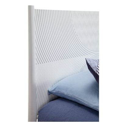 Tranquility Full Panel Bed, White