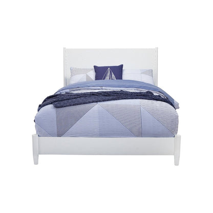 Tranquility Queen Panel Bed, White