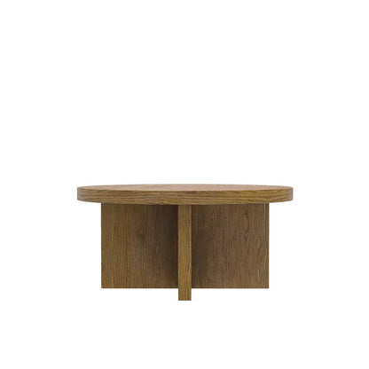 Donte Round Coffee Table, Oak