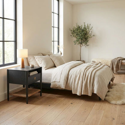 Cleo Nightstand, Charcoal Gray