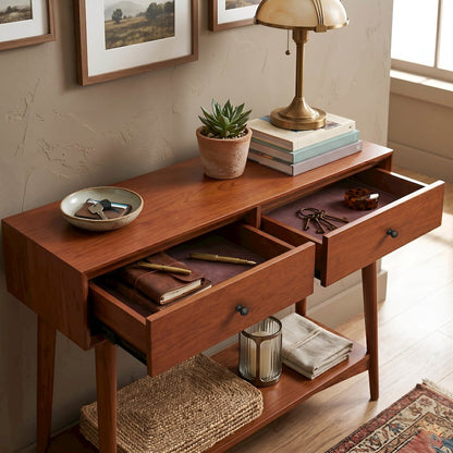 Flynn Console Table, Chestnut