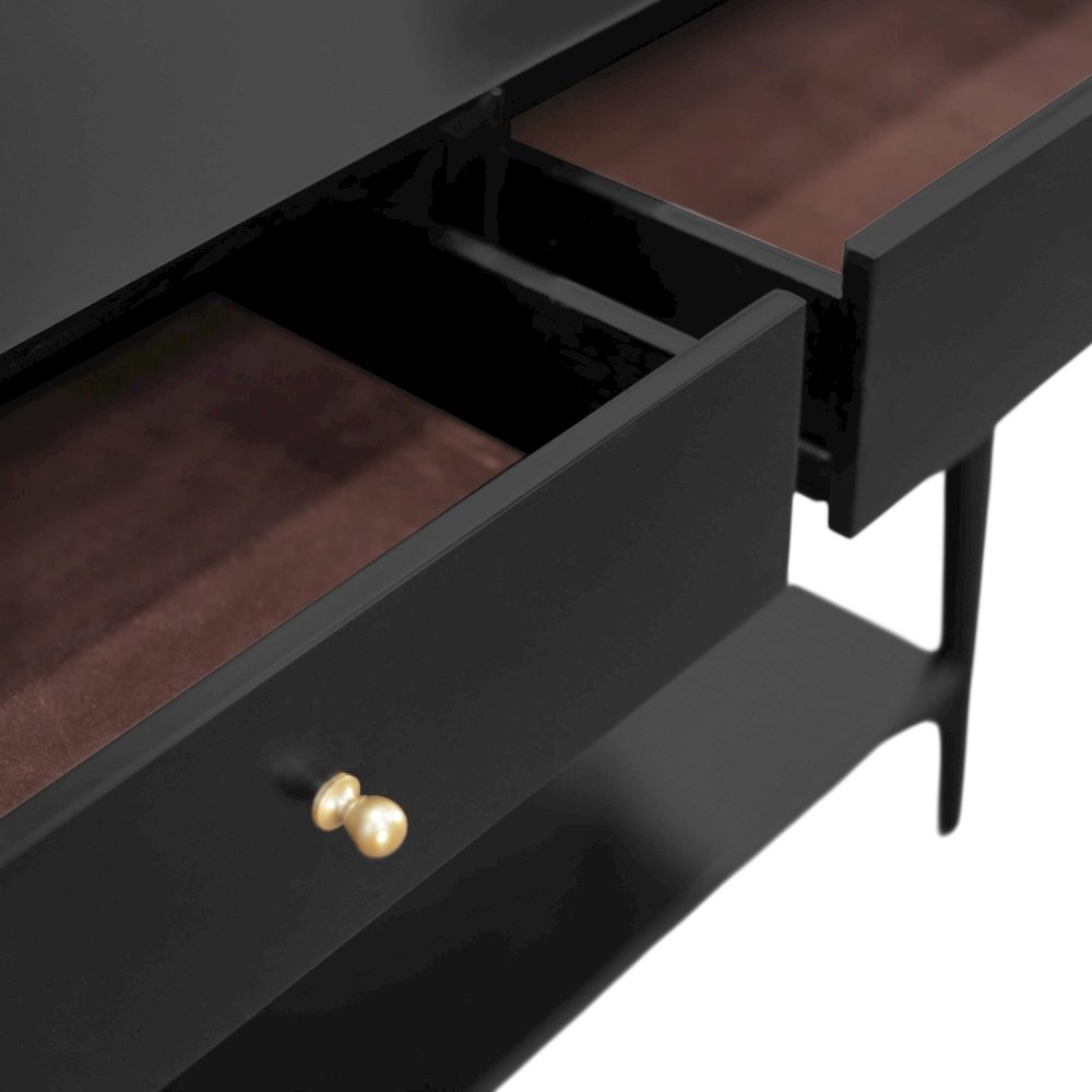 Flynn Console Table, Black