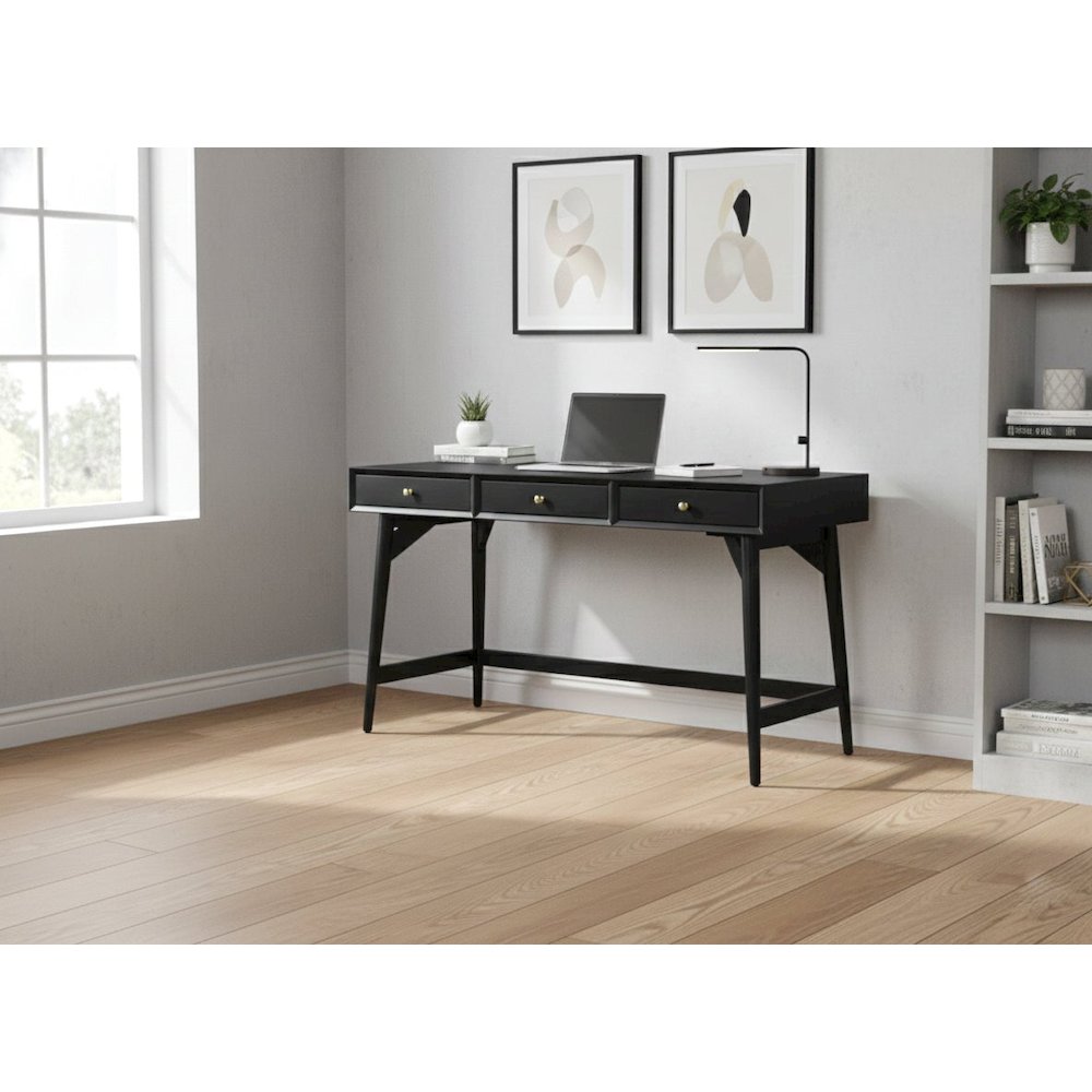 Flynn Large Desk, Black