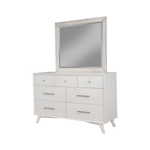 Flynn Mid Century Modern Mirror, Gray