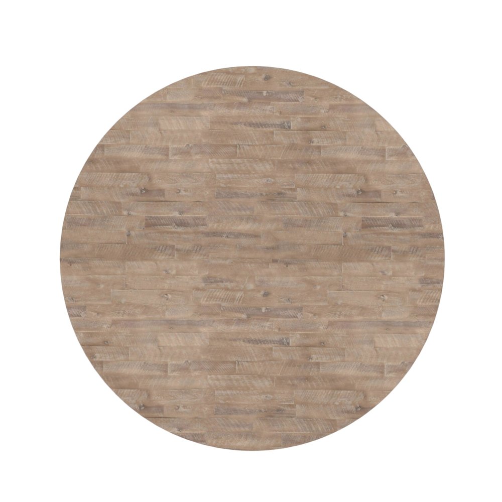 Newberry Round Dining Table, Weathered Natural