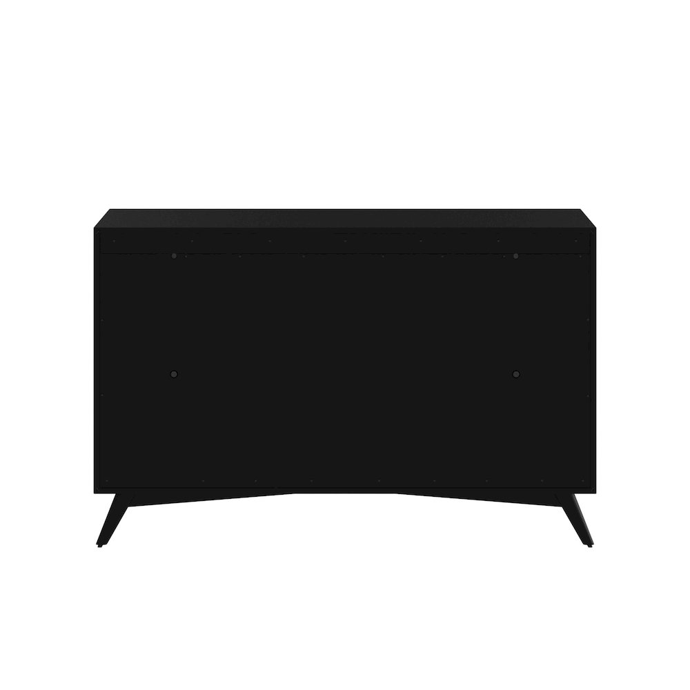 Flynn Mid Century Modern 7 Drawer Dresser, Black