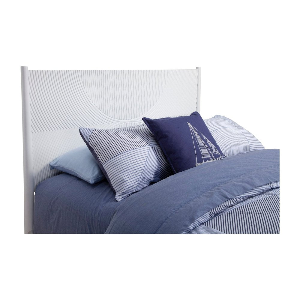 Tranquility Queen Panel Bed, White