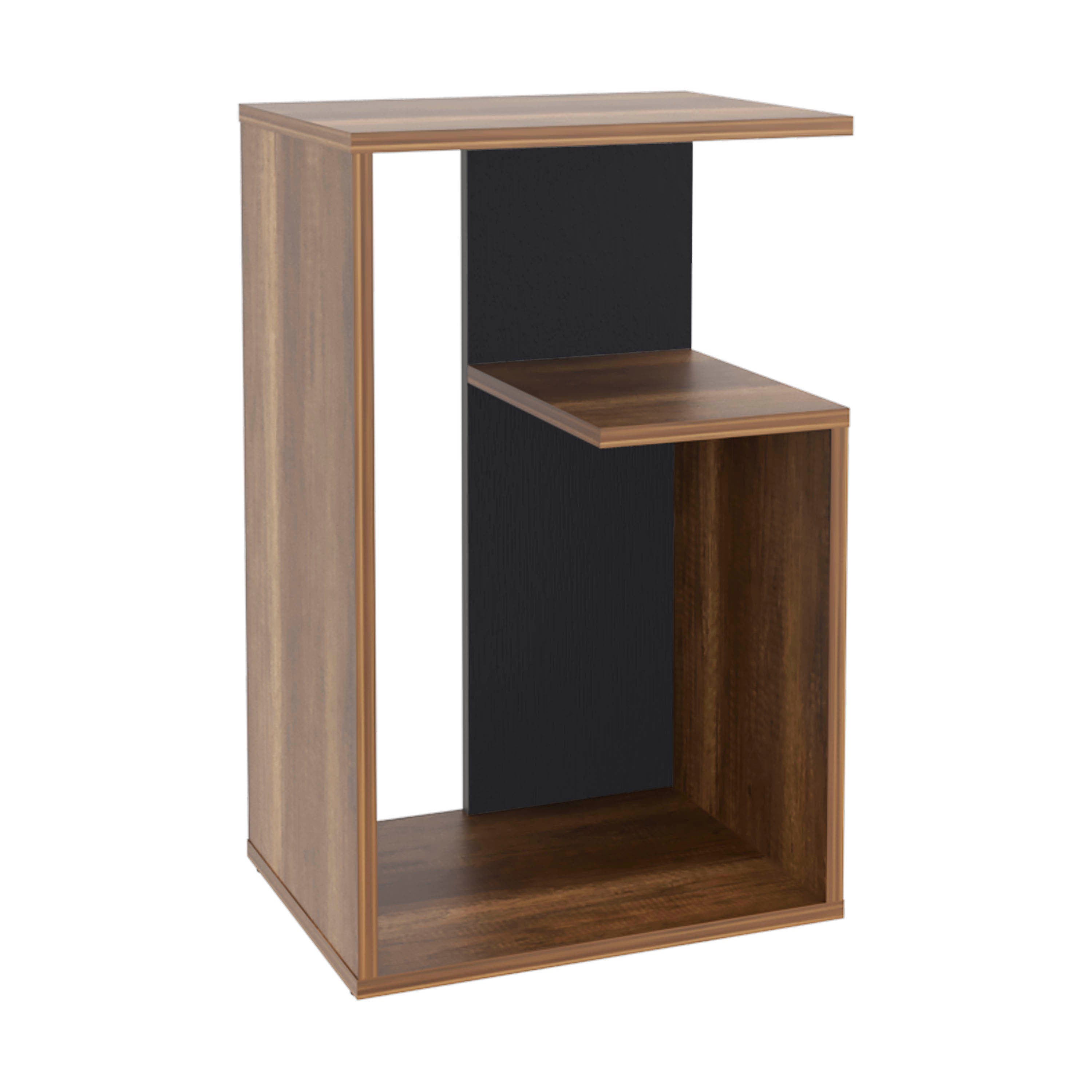 Everet 25" High 3-Tier Open Shelves Night Stand