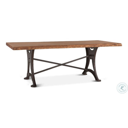 Blayne 94" Dining Table in Live Edge Acacia with Walnut Finish