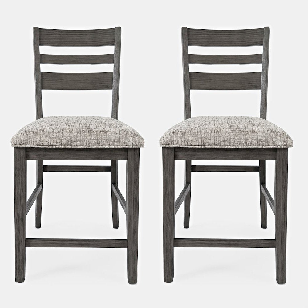 Altamonte Contemporary Ladderback Upholstered Counter Stool (Set of 2)